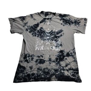 PS / LA Graphic T-Shirt OS Grey Black Tie Dye Celestial Sun Moon